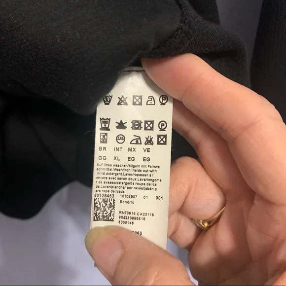 Boss By Hugo Boss Sondrio Black 1/4 Zip Pullover Sweater - Picture 4 of 8